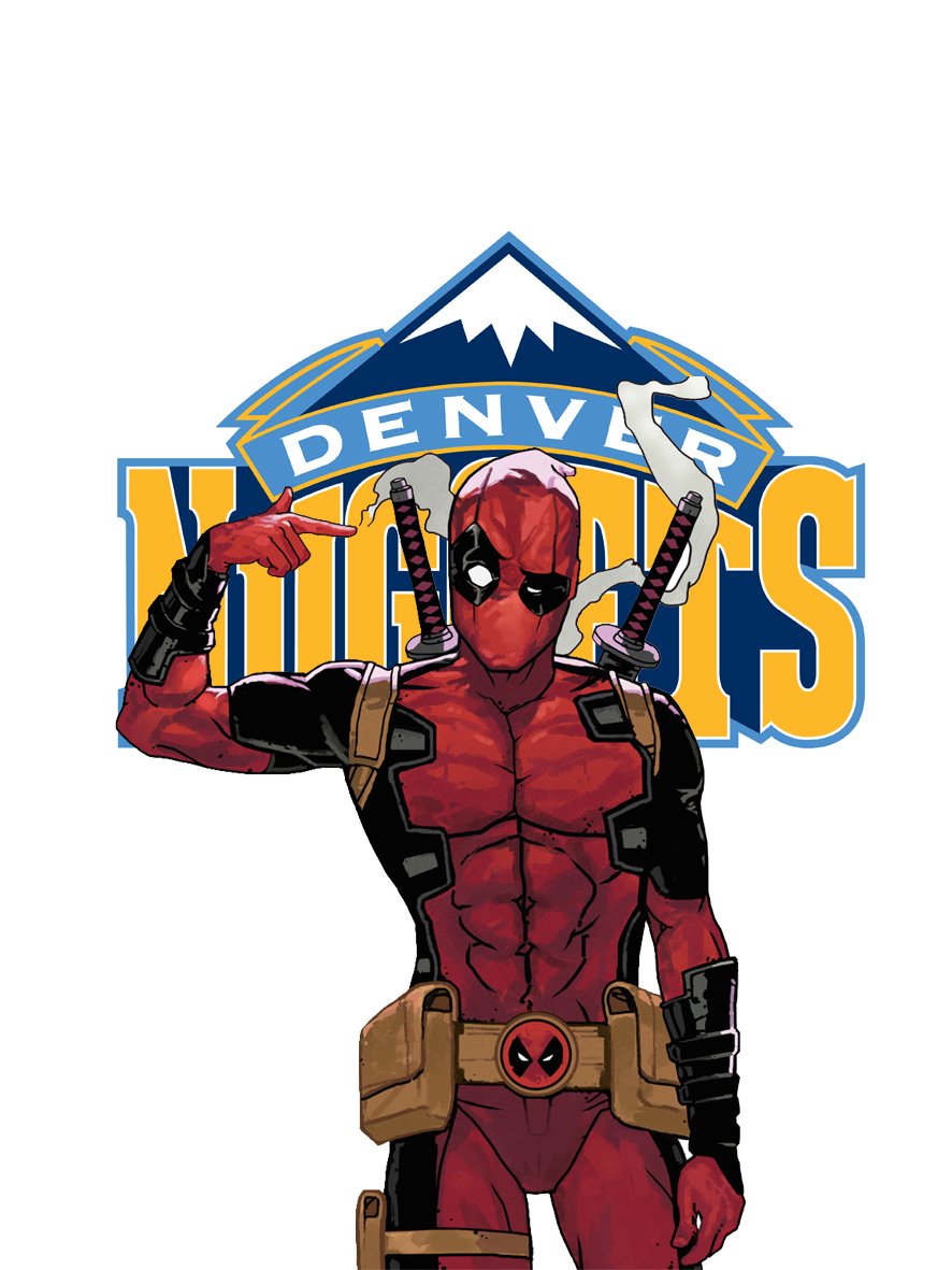 Denver Nuggets Deadpool Logo vinyl decal